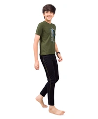 Vee MAX Vee Max Boys Printed Collar Night Suit - 13-14 Yrs