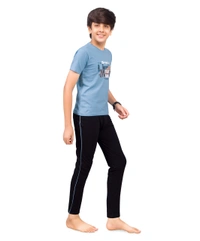 Vee MAX Vee Max Boys Printed Collar Night Suit - 7-8 Yrs