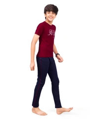 Vee MAX Vee Max Boys Printed Collar Night Suit - 7-8 Yrs