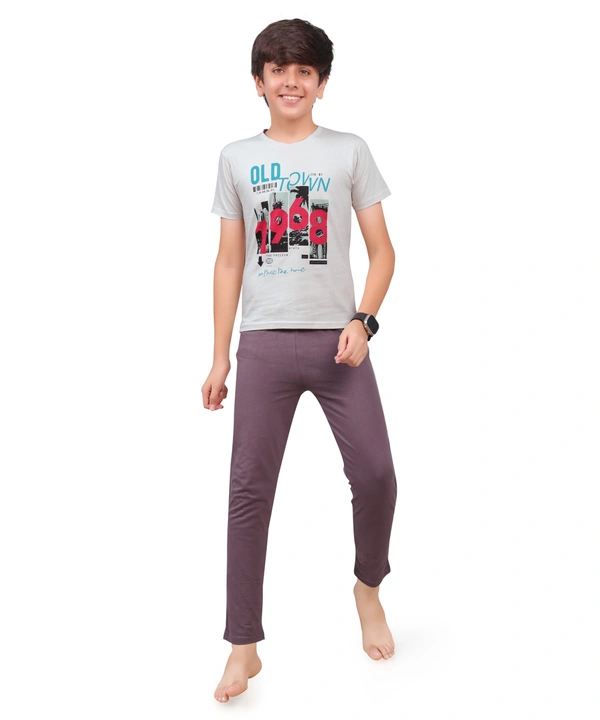 Vee MAX Vee Max Boys Printed Collar Night Suit - 1-2 Yrs