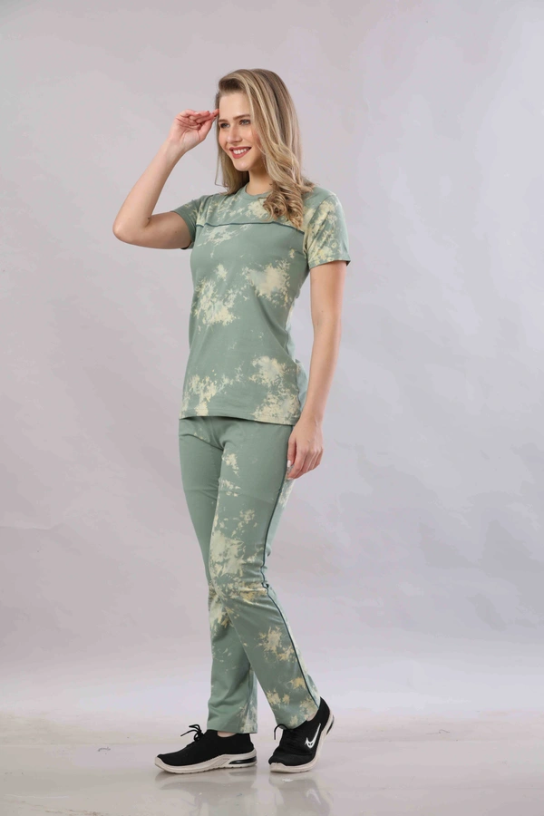 Vee MAX Vee Max Printed Womens Tie & Die Womens Night Suits - Green, XL