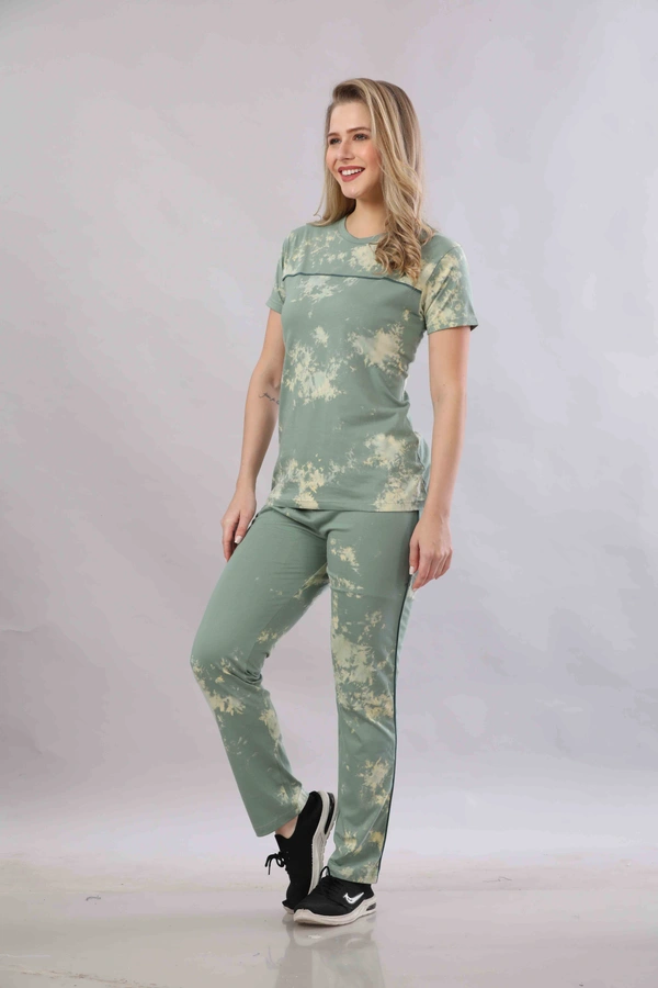 Vee MAX Vee Max Printed Womens Tie & Die Womens Night Suits - Green, XL