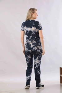 Vee MAX Vee Max Printed Womens Tie & Die Womens Night Suits - Navy Blue, S
