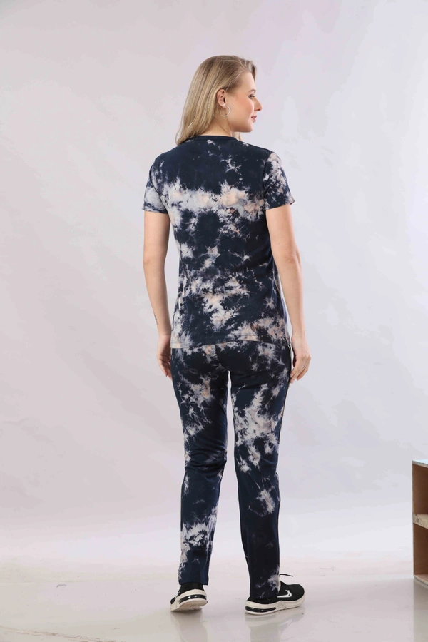 Vee MAX Vee Max Printed Womens Tie & Die Womens Night Suits - Navy Blue, S