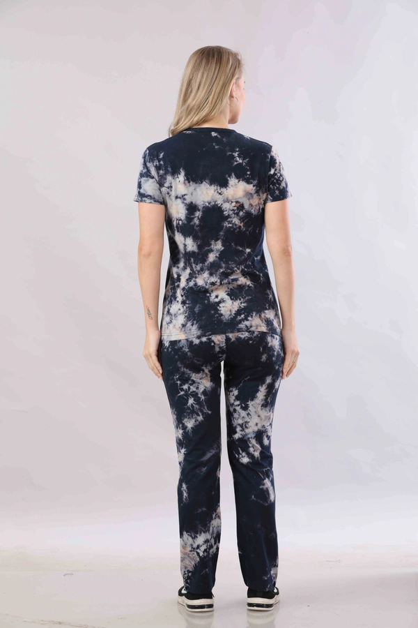 Vee MAX Vee Max Printed Womens Tie & Die Womens Night Suits - Navy Blue, S
