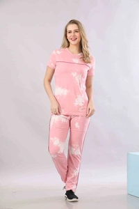 Vee MAX Vee Max Printed Womens Tie & Die Womens Night Suits - Pink, S