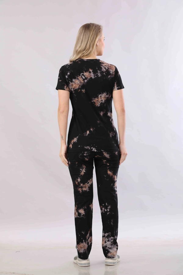 Vee MAX Vee Max Printed Womens Tie & Die Womens Night Suits - Black, S