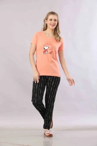 Vee MAX Vee Max Printed Womens  Womens Night Suits - Orange, M
