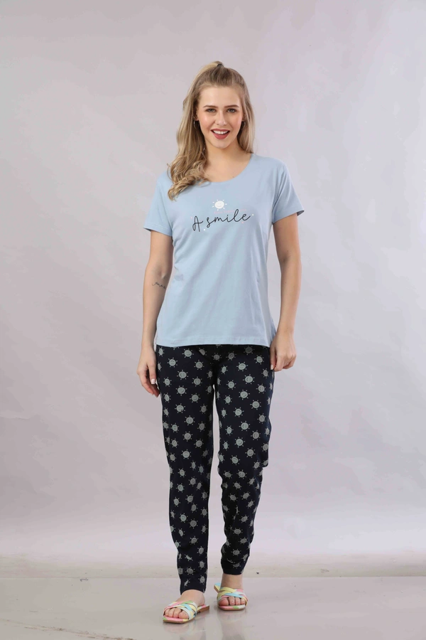 Vee MAX Vee Max Printed Womens  Womens Night Suits - Blue, XL