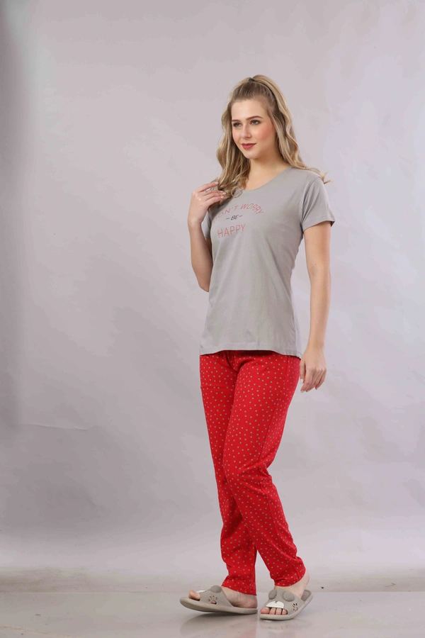 Vee MAX Vee Max Printed Womens  Womens Night Suits - Grey, M