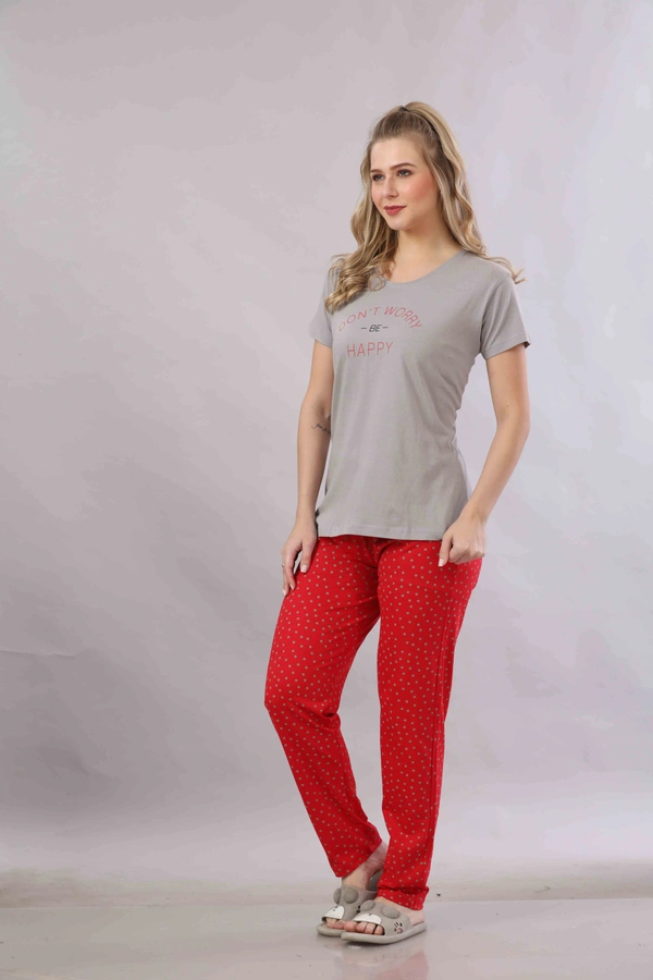 Vee MAX Vee Max Printed Womens  Womens Night Suits - Grey, M