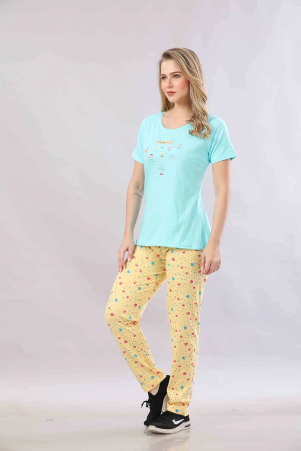 Vee MAX Vee Max Printed Womens  Womens Night Suits - Sky Blue, M