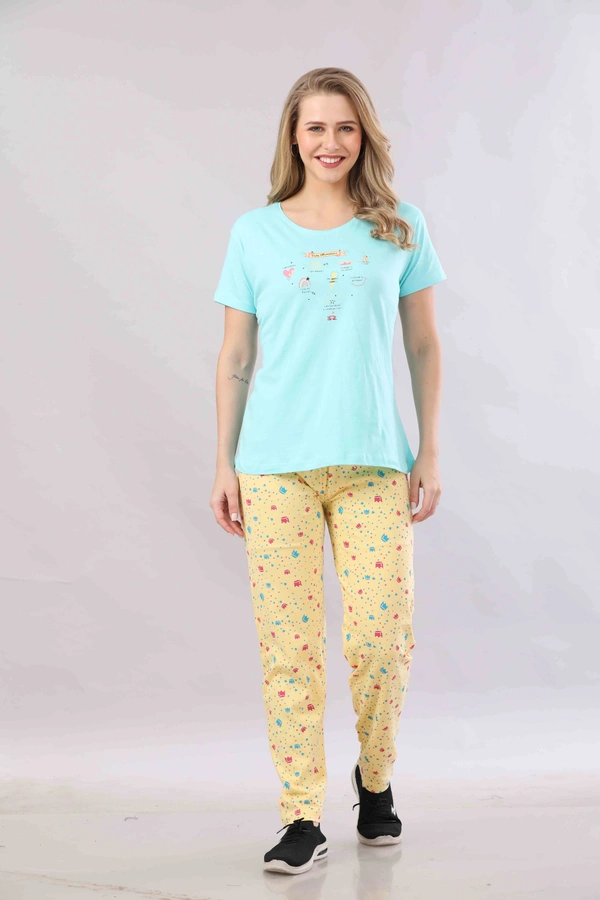Vee MAX Vee Max Printed Womens  Womens Night Suits - Sky Blue, M