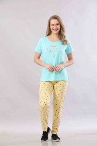 Vee MAX Vee Max Printed Womens  Womens Night Suits - Sky Blue, M