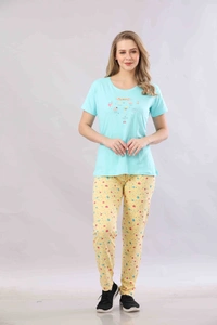 Vee MAX Vee Max Printed Womens  Womens Night Suits - Sky Blue, M