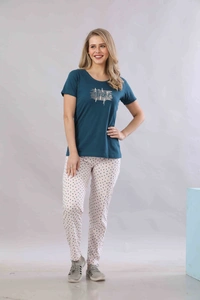 Vee MAX Vee Max Printed Womens  Womens Night Suits - Peacock Green, M