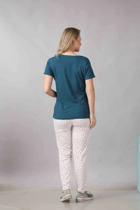 Vee MAX Vee Max Printed Womens  Womens Night Suits - Peacock Green, M