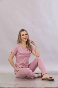 Vee MAX Vee Max Printed Womens  Womens Night Suits - Pink, M