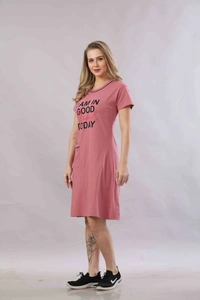 Vee MAX Vee Max Womens Printed  Long Top - Rust, S