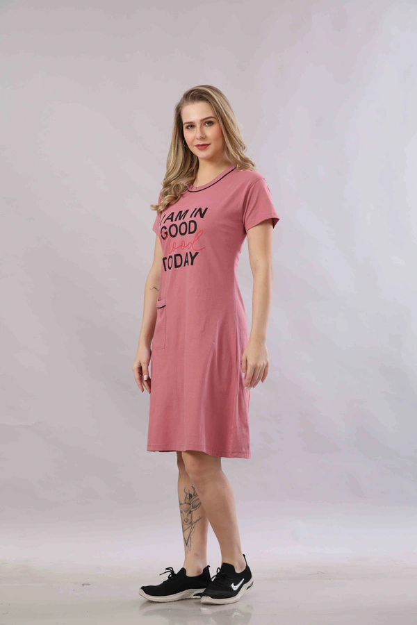 Vee MAX Vee Max Womens Printed  Long Top - Rust, S
