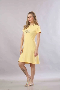 Vee MAX Vee Max Womens Printed  Long Top - Yellow, L