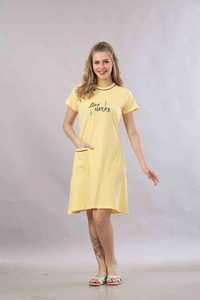 Vee MAX Vee Max Womens Printed  Long Top - Yellow, L