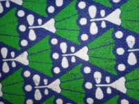 Logu's Multicolour printed reusable jute bag - Blue