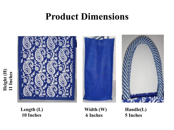 Logu's Printed Eco-friendly reusable Jute Bag - Light Orchid