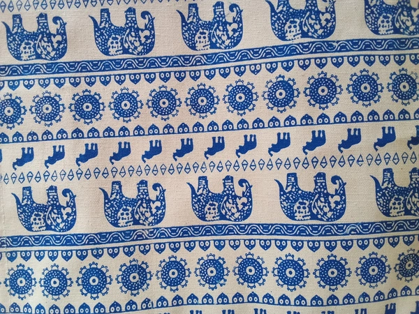Logu's Elephant Pattern Canvas Bag