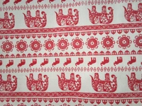Logu's Elephant Pattern Canvas Bag
