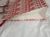 Logu's Elephant Pattern Canvas Bag