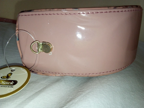 Logu's Pink Marble Printed Sling Bag - Pink