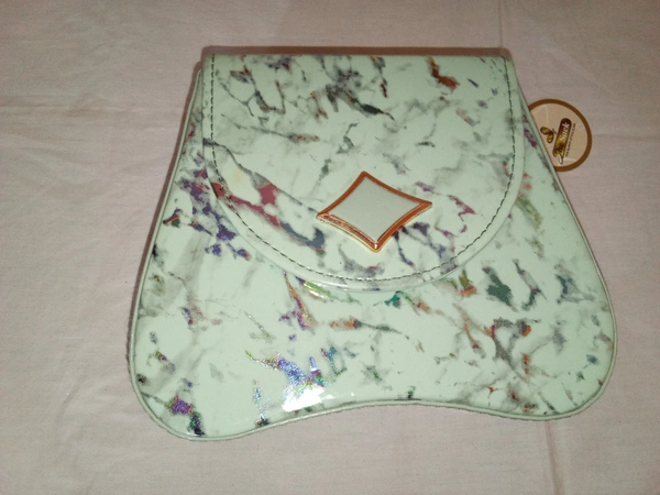 Logu's Marble Printed Sling Bag - Blue Romance