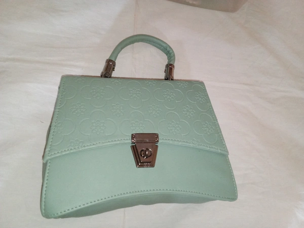Logu's Designer Hand cum sling leather Bag - Jungle Mist
