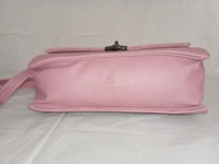 Logu's Hand Cum Sling Leather Bag For Women  - Orchid