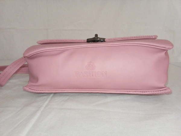 Logu's Hand Cum Sling Leather Bag For Women  - Orchid