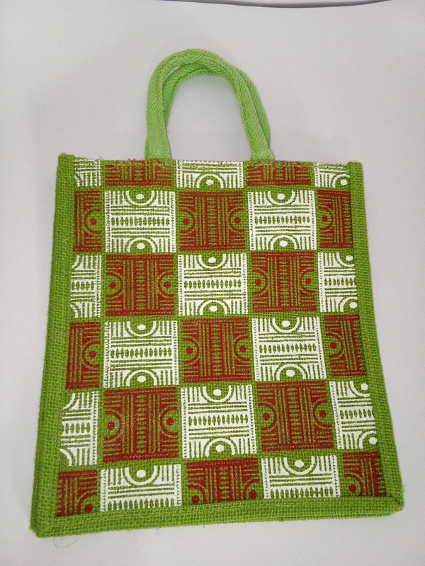 Logu's Printed Eco-friendly reusable Jute Bag - Fern