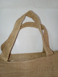 Logu's Handmade Fancy Transparent Window Jute Bag For Both Men and Women – (Dimensions –12 (L) x 4 (W) x 14 (H) Inches)