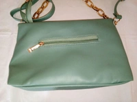 Logu's  Designer Green Pu Leather Bag For Women  - Skeptic