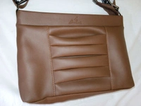 Logu's  Designer Brown Pu Leather Handbag For Women  - Brown