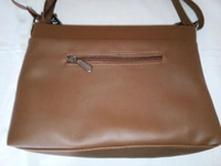 Logu's  Designer Brown Pu Leather Handbag For Women  - Brown