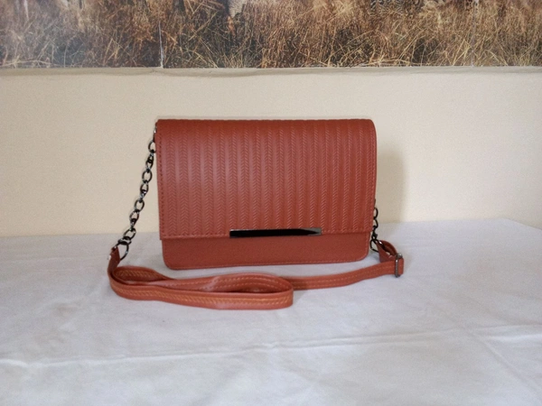 Logu's  Designer Brown Cross Body Handbag  - Hot Cinnamon