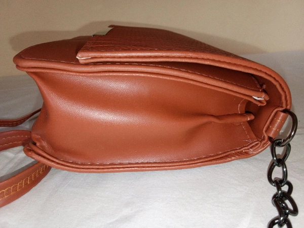 Logu's  Designer Brown Cross Body Handbag  - Hot Cinnamon