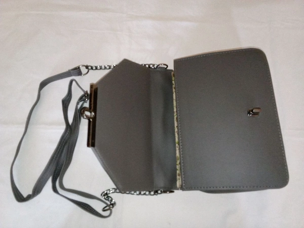 Logu's  Grey Designer Cross Body Handbag For Women  - Gray
