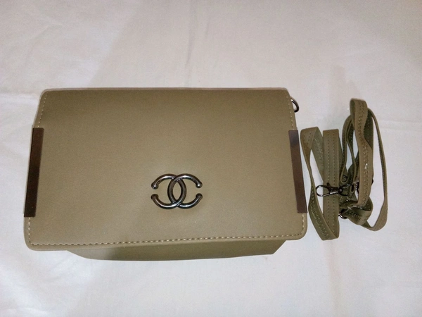 Logu's  Khaki Designer Handbag For Women 