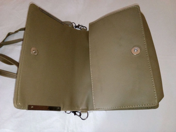 Logu's  Khaki Designer Handbag For Women 