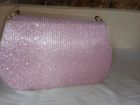 Logu's  Fancy Glitter Cross Body Handbag For Women  - Pink