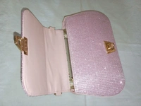 Logu's  Fancy Glitter Cross Body Handbag For Women  - Pink