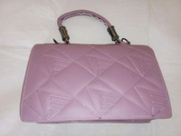 Logu's  Hand Cum Sling Leather Bag For Women  - Lavender Rose