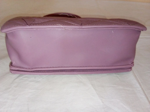 Logu's  Hand Cum Sling Leather Bag For Women  - Lavender Rose